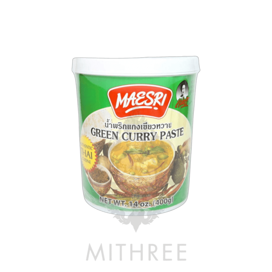 MAESRI GREEN CURRY PASTE 400G/12 MITHREE
