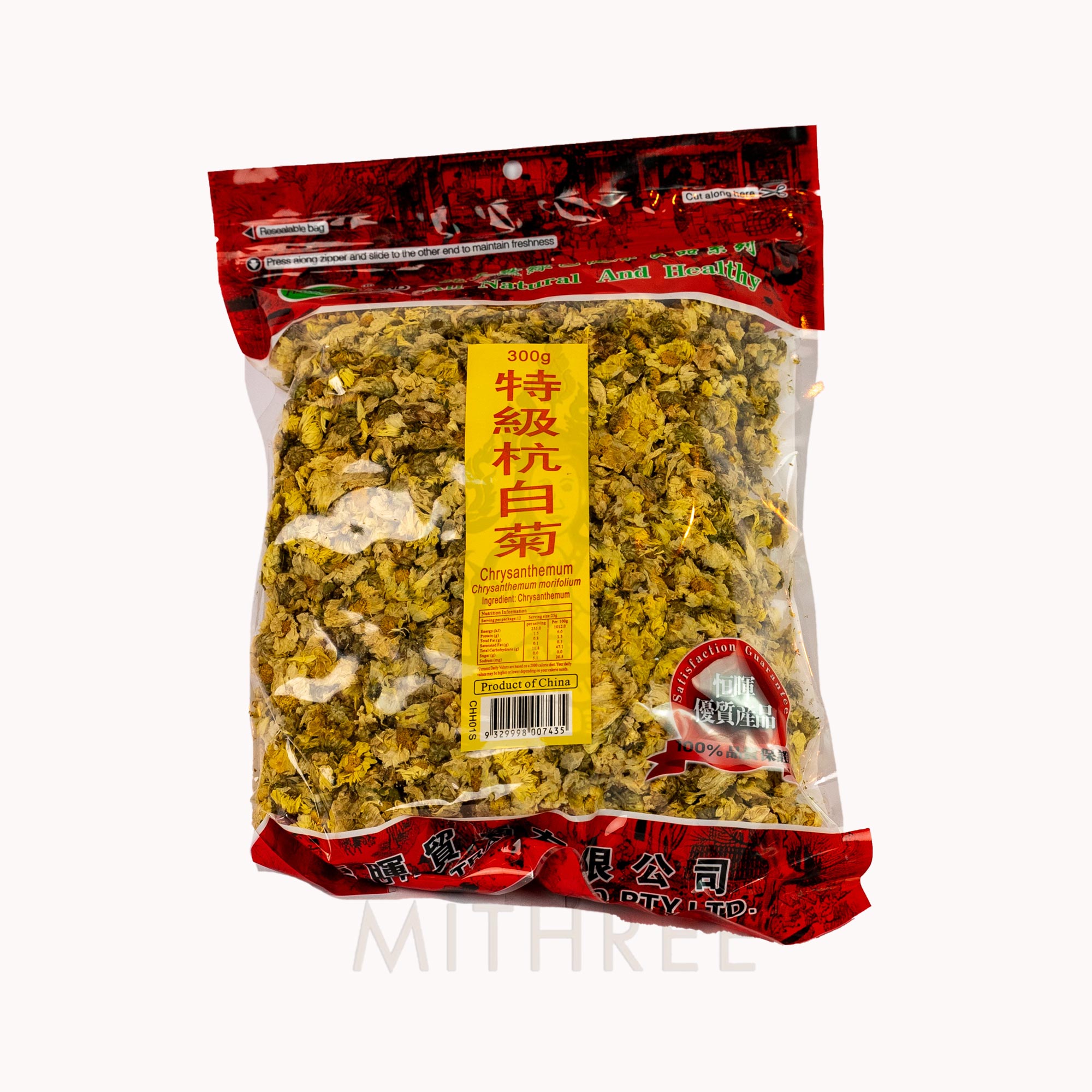 DRIED CHRYSANTHEMUM FLOWERS 300G/10 MITHREE