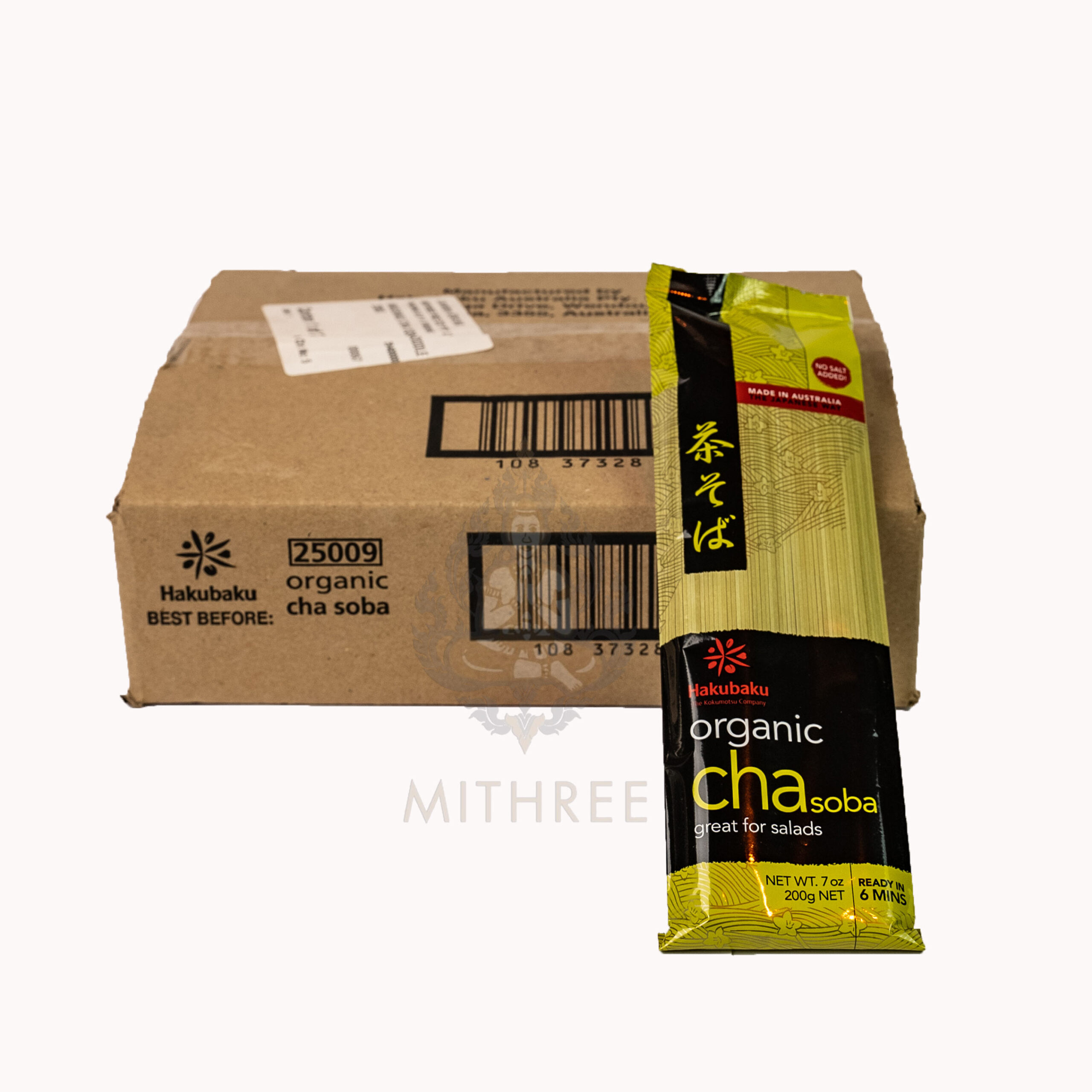 Hakubaku Organic Cha Soba Noodle 200g 12 Mithree