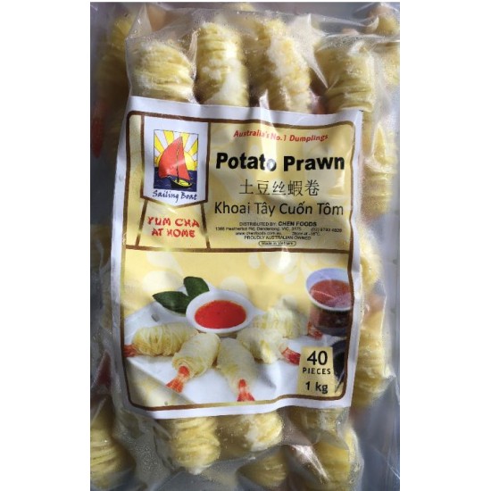 POTATO SPUN [PRAWN] [FRZ] 1KG - MITHREE