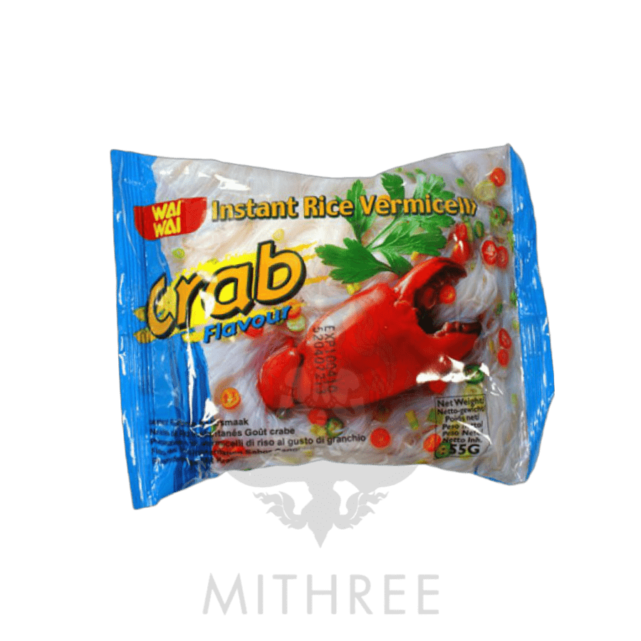 WAI WAI CRAB VERMICELLI 30 X 55G MITHREE