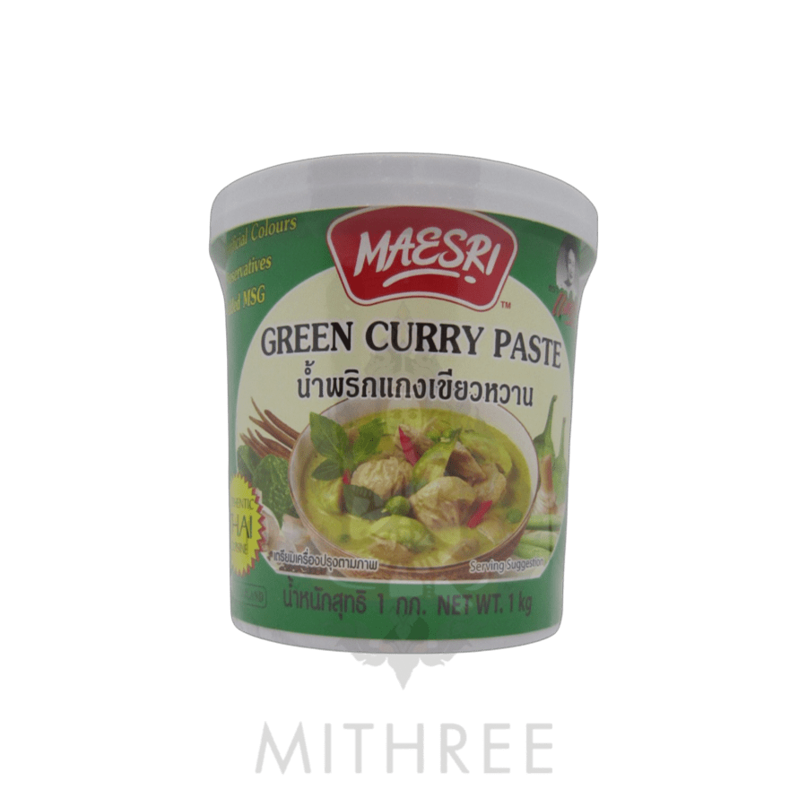 MAESRI GREEN CURRY PASTE 1KG/10 - MITHREE