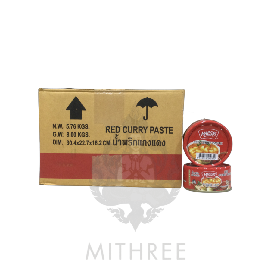 MAESRI RED CURRY PASTE 48 X 114G MITHREE