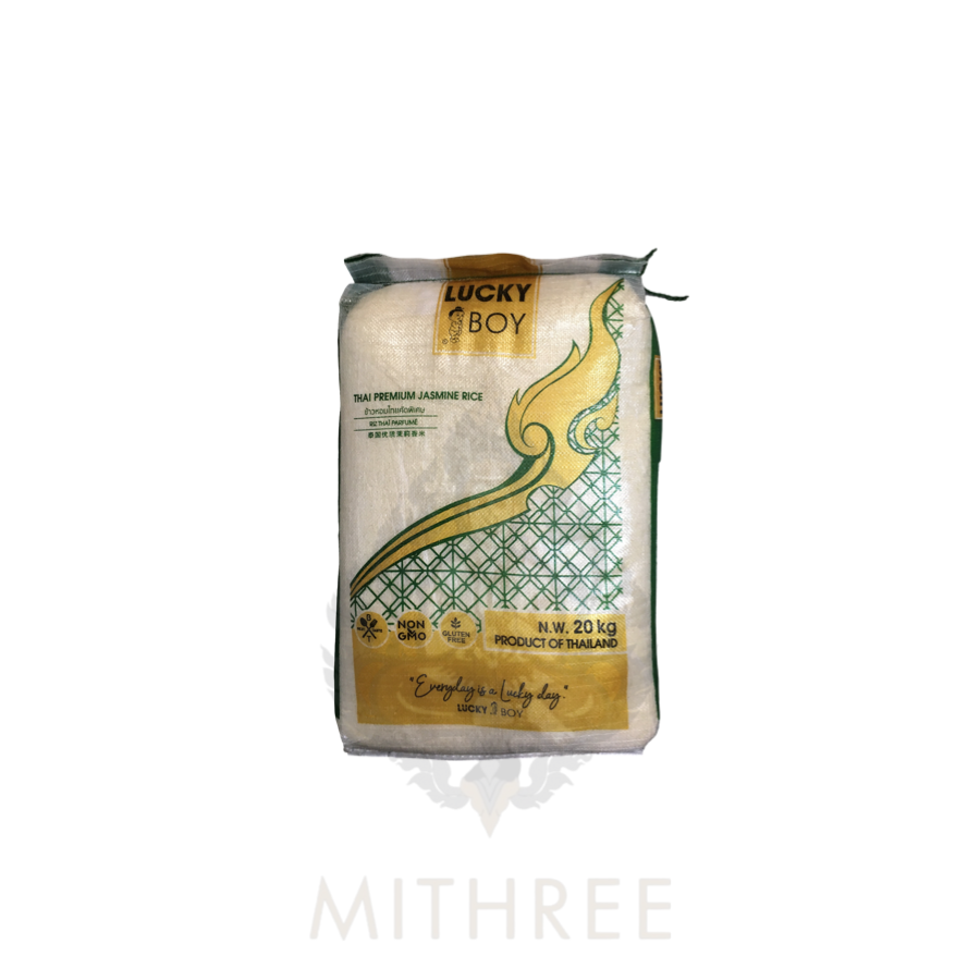 LUCKY BOY THAI PREMIUM JASMINE RICE [GREEN] 20KG - MITHREE